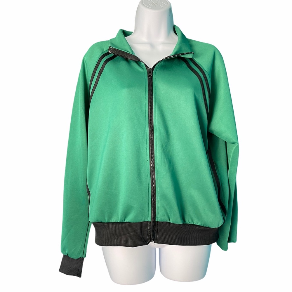 Fashion Nova Green Tracksuit Jacket, size L